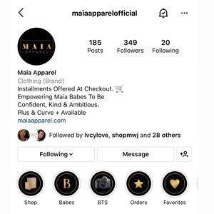 HEY BABE 😍 FOLLOW OUR INSTA @maiaapparelofficial